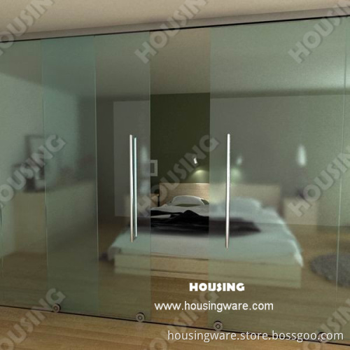 High Quality DIY Installation Framless Tempered Glass Sliding Door